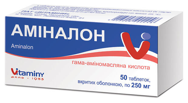 Аминалон 0,25 г таблетки №50