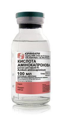 Аминокапроновая кислота 5% ратвор 100 мл