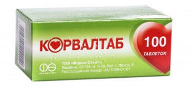 Корвалтаб таблетки №100