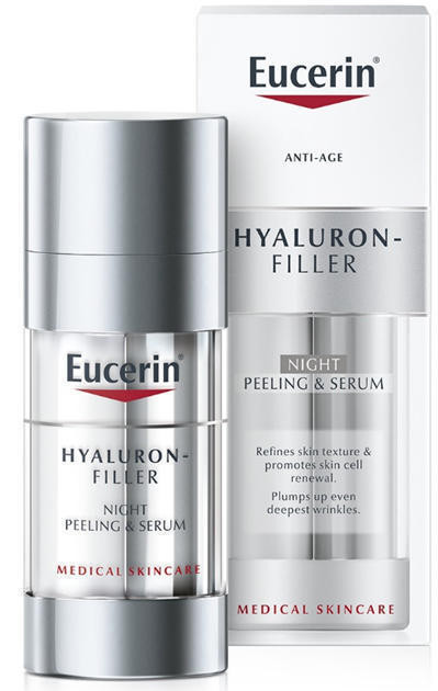 Сыворотка и пиллинг Eucerin Hyaluron-Filler ночная (15*2) 30 мл