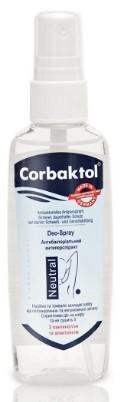 Антиперспирант Corbaktol Neutral Deo антибактериальный спрей 80 мл