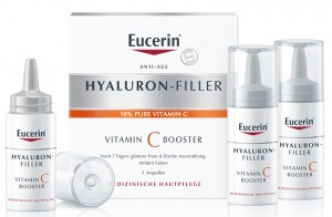 Сыворотка Eucerin Hyaluron-Filler с витамином С бустер ампулы 3*8 мл - фото