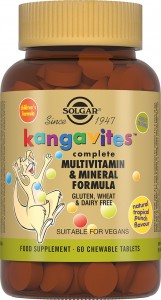 Solgar Кангавитес с мультивитаминами и минералами со вкусом тропических фруктов таблетки №60 - фото