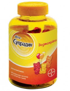 Вита-Супрадин Ведмежуйки пастилки жевательные №60 - фото