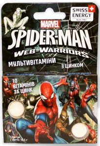 Витамины жевательные Swiss Energy Multivitamins Spiderman №12 - фото