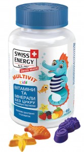 Витамины желейные Swiss Energy MultiVit Kids №60 - фото