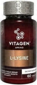 Витаджен Vitagen L-Lysine 1000 мг таблетки №60 - фото