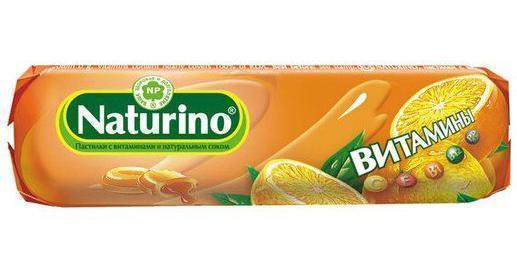 Натурино леденцы с витаминами и соком (апельсин) 33,5 г