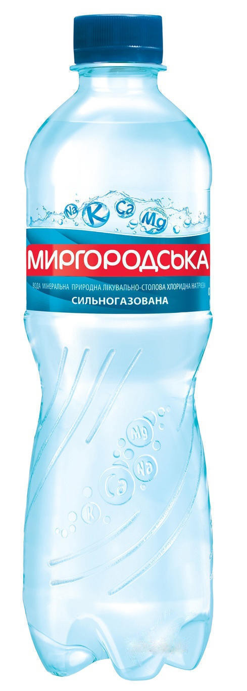 Вода минеральная Миргородская 0,5л газ.(ПЭТ)