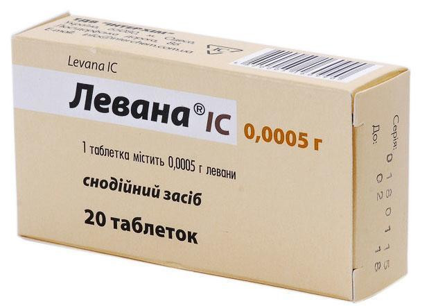 Левана IC 0,0005 г №20 таблетки
