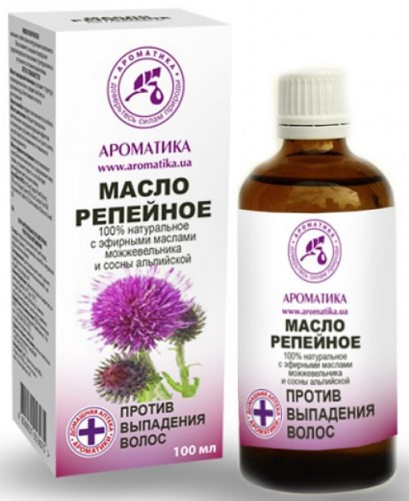 Масло косметическое репейным против выпадения волос 100 мл