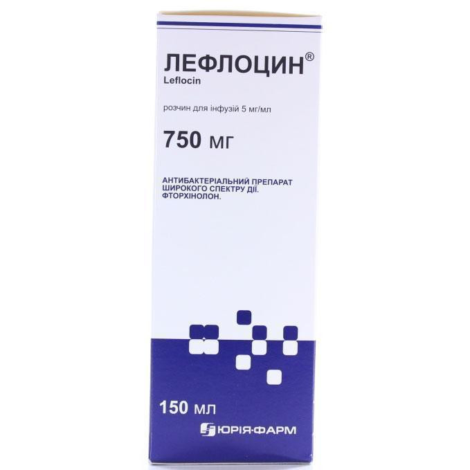 Лефлоцин 750 мг раствор для инфузий 150 мл