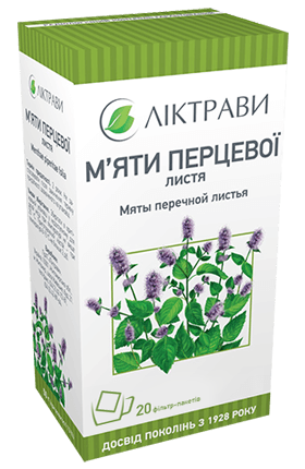 Мяты перечной листья 30г (20ф/п по 1,5г)