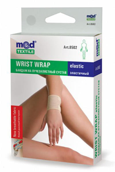 Бандаж Medtextile на лучезапястный сустав эластичный Люкс 8502 (р.L/XL)