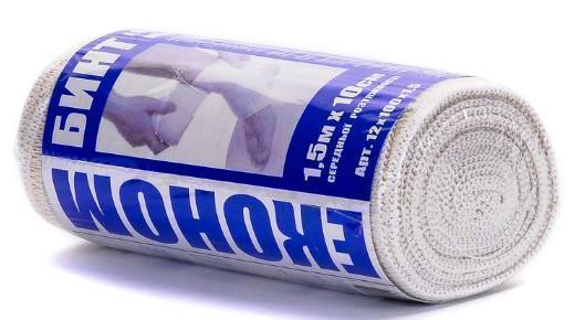 Бинт эластичный Medtextile медицинский Эконом средней растяжимости 1,5 м*10 см*12