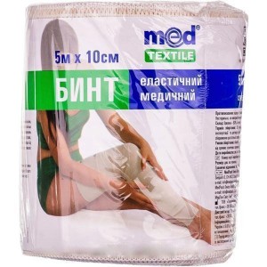 Бинт Medtextile эластичный медицинский средней растяжимости 5 м*10 см - фото