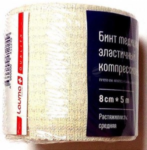 Бинт медицинский эластичный компрессионный модель 1 Балтик средней растяжимости 8 см*5 м - фото
