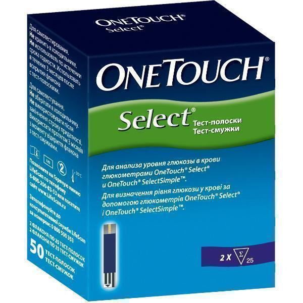 Тест-полоски OneTouch Select №50