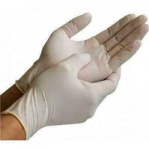 Перчатки Medicarе смотровые латексные нестерильные, не припудренные M - фото
