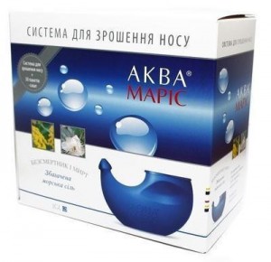 Аква Марис устройство для промывания носа + пакетики-саше с обогащенной травами солью №30 - фото