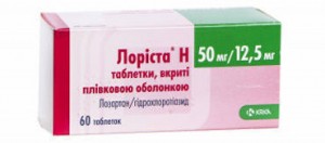Лориста Н 50 мг/12.5 мг таблетки №60 - фото