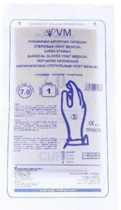 Перчатки Vogt Medical хирургические стерильные латексные р.7.5 (пара) - фото