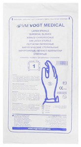 Перчатки Vogt Medical хирургические стерильные латексные р. 8.5 (пара) - фото