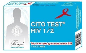 Тест CITO TEST HIV 1/2 для диагностики ВИЧ-инфекции 1 и 2 типа - фото