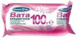 Вата Белоснежка медицинская нестерильная ролик 100 г - фото