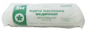 Марля медицинская 5 м х 90 см - изображение Марля медицинская 5 м х 90 см - фото