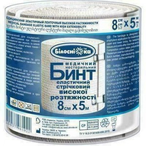 Бинт Белоснежка эластичный ленточный высокой растяжимости 8*5,0 - фото