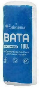Вата нестерильная Снежинка 100 г - фото