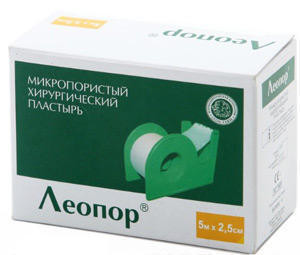 Лейкопластырь Леопор бумажная катушка 2.5 см х 5 м - фото