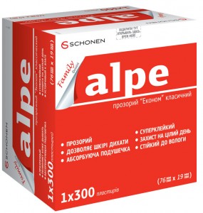 Лейкопластырь Alpe Family прозрачный эконом классический (76х19 мм) №300 - фото
