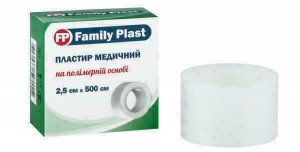 Пластырь Family Plast медицинский на полимерной основе бумажная упаковка 2,5 см*500 см - фото