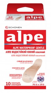 Лейкопластырь Alpe водостойкий нежный классический (76 мм*19 мм) №10 - фото