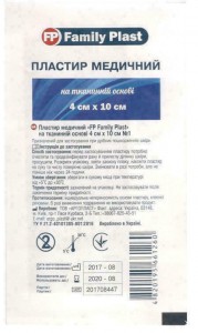 Пластырь Family Plast медицинский на тканевой основе 4 м х 10 см №1 - фото