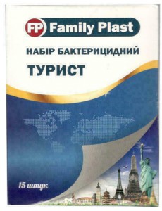 Набор пластырей медицинских Family Plast Турист №15 (25 мм х 72 мм по 5 шт.) - фото