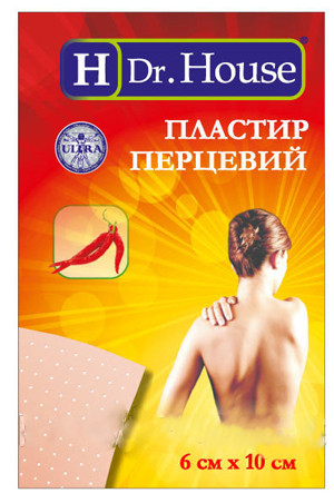 Перцовый пластырь Ultra H Dr. House 6 смх10 cм