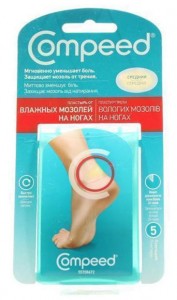 Пластырь Compeed против влажных мозолей на ногах средний №5 - фото