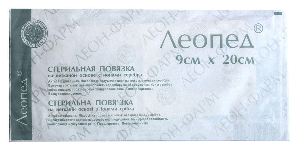 Пластырь Леопед с ионами серебра 9х20 см № 1 (уп. № 25)