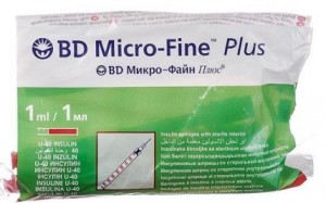 Шприц BD Micro-Fine инсулиновый U-40 1 мл 30G (0,30 x 8,0 мм) №10 - фото