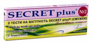 Тест-полоска Secret plus повышенной чувствительности для определения беременности №2 - фото