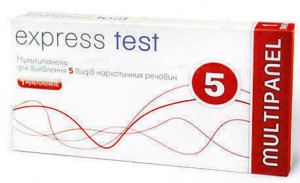 Экспресс-тест Express Test наркотики (Мультипанель на 5 полосок) - фото