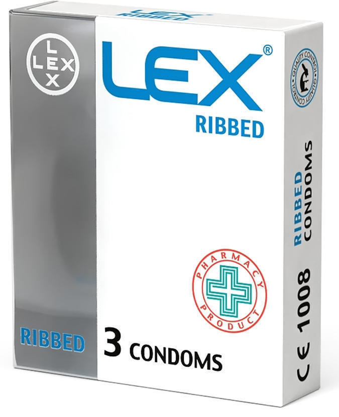Презервативы LEX Ribbed №3