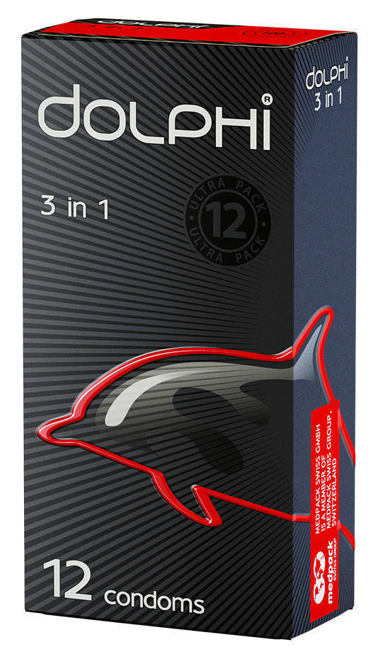 Презервативы Dolphi 3в1 №12