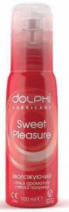Гель-смазка Dolphi Sweet Pleasure с ароматом клубники 100 мл - фото