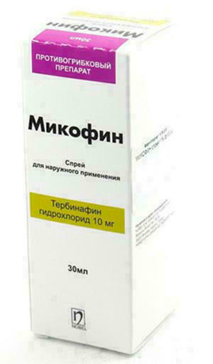 Микофин 1% 30мл спрей