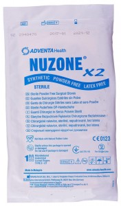 Перчатки Nuzone X2 латексные хирургические стерильные, опудренные (р.6,5) - фото