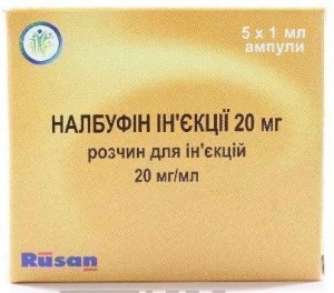 Налбуфин 20 мг раствор для инъекций №5 - фото